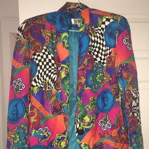 Vintage colorblock blazer